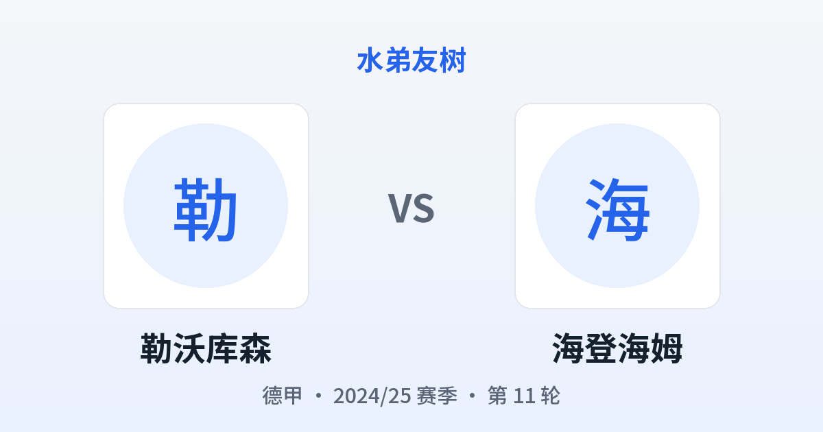 勒沃库森 vs 海登海姆 对阵分享图