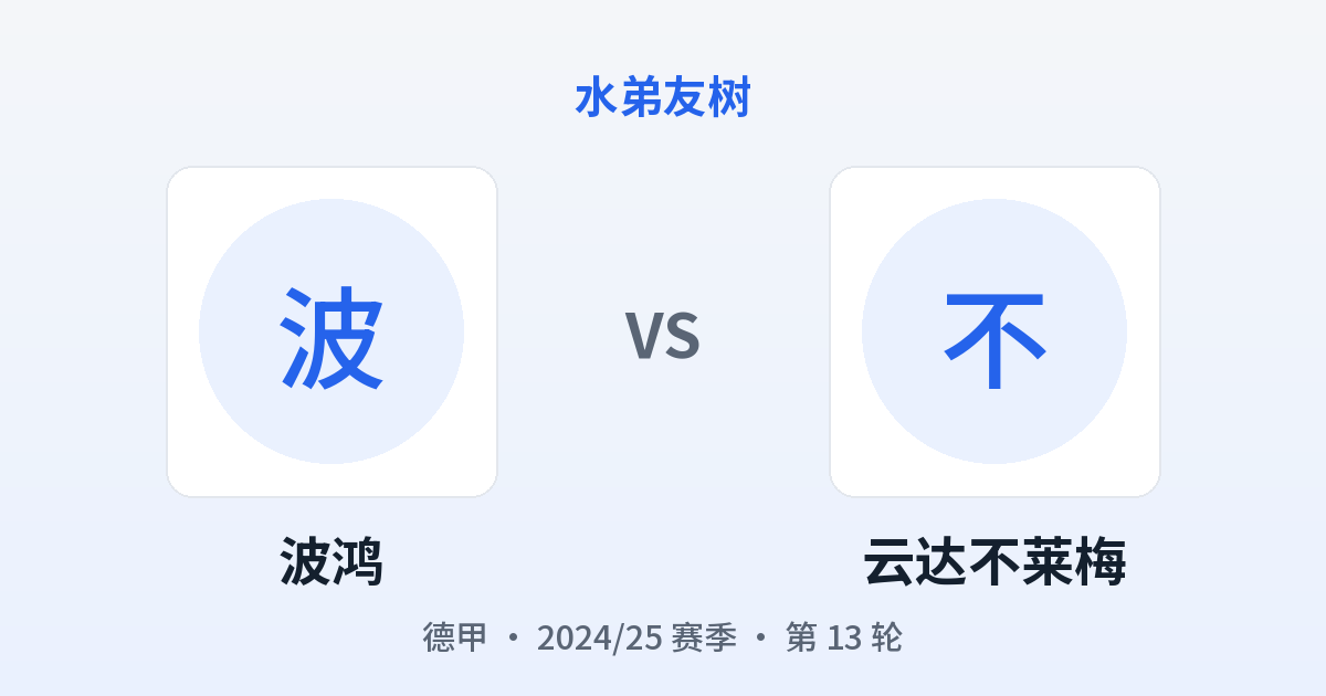 波鸿 vs 云达不莱梅 对阵分享图