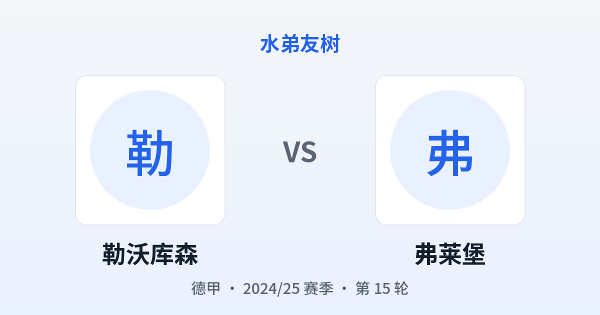 勒沃库森 vs 弗莱堡 对阵分享图