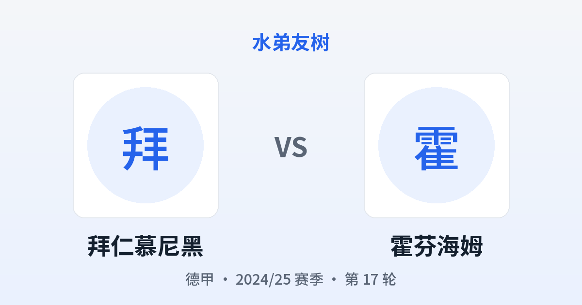 拜仁慕尼黑 vs 霍芬海姆 对阵分享图