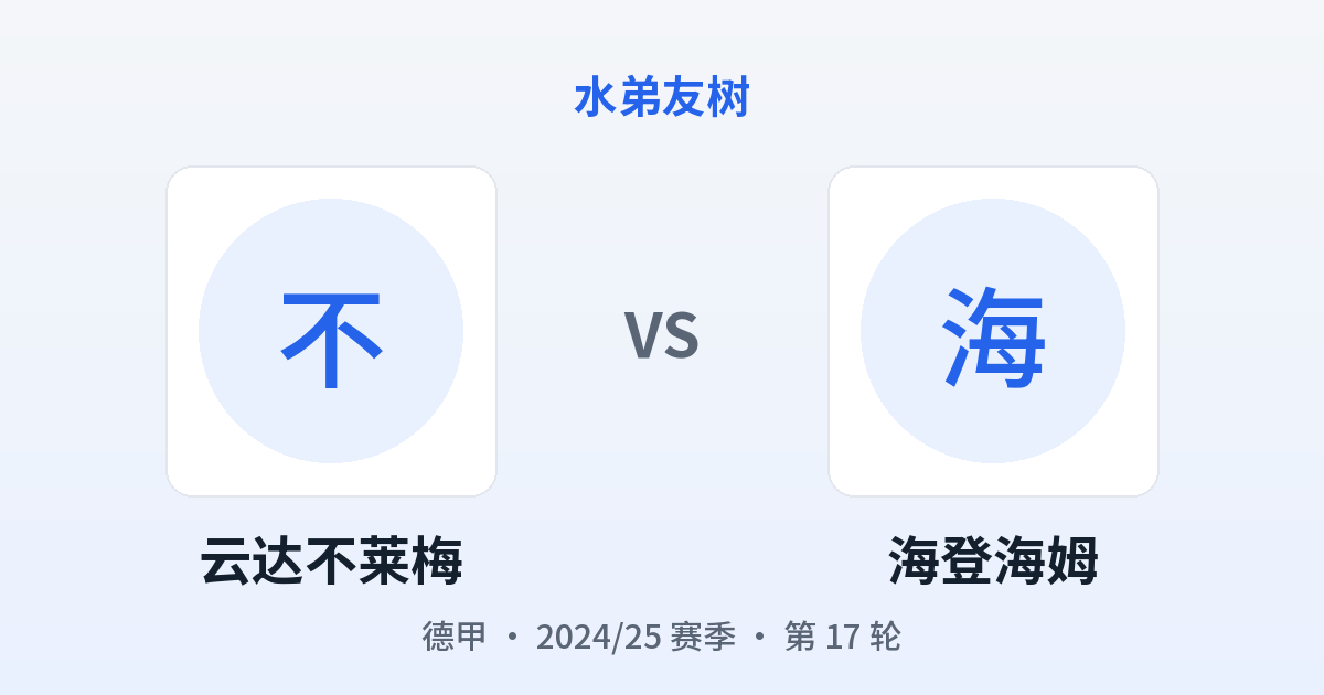 云达不莱梅 vs 海登海姆 对阵分享图