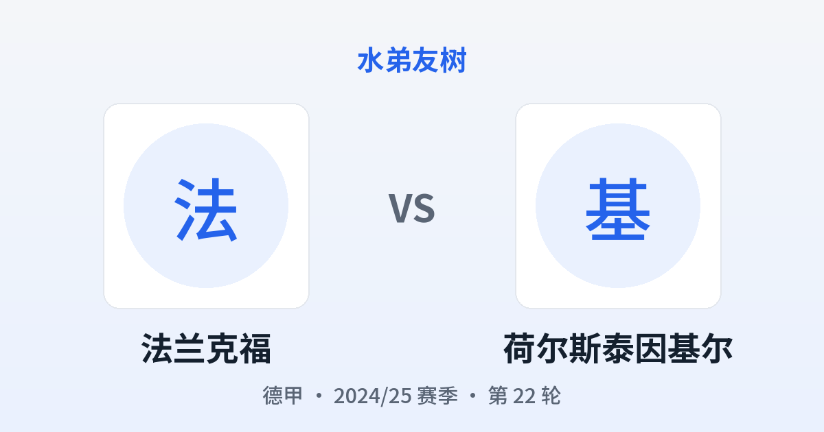 法兰克福 vs 荷尔斯泰因基尔 对阵分享图