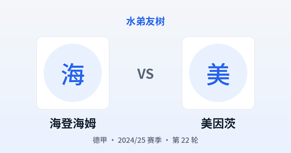 海登海姆 vs 美因茨 对阵分享图