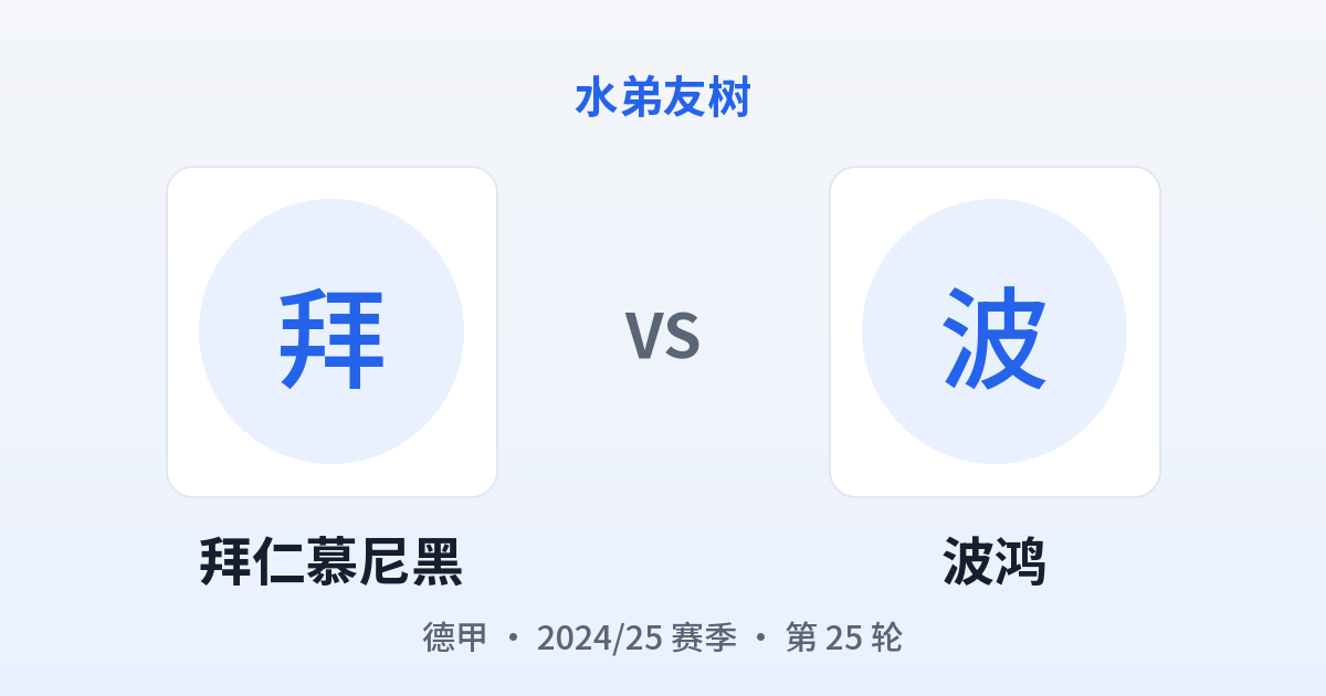 拜仁慕尼黑 vs 波鸿 对阵分享图