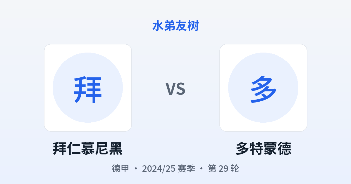拜仁慕尼黑 vs 多特蒙德 对阵分享图