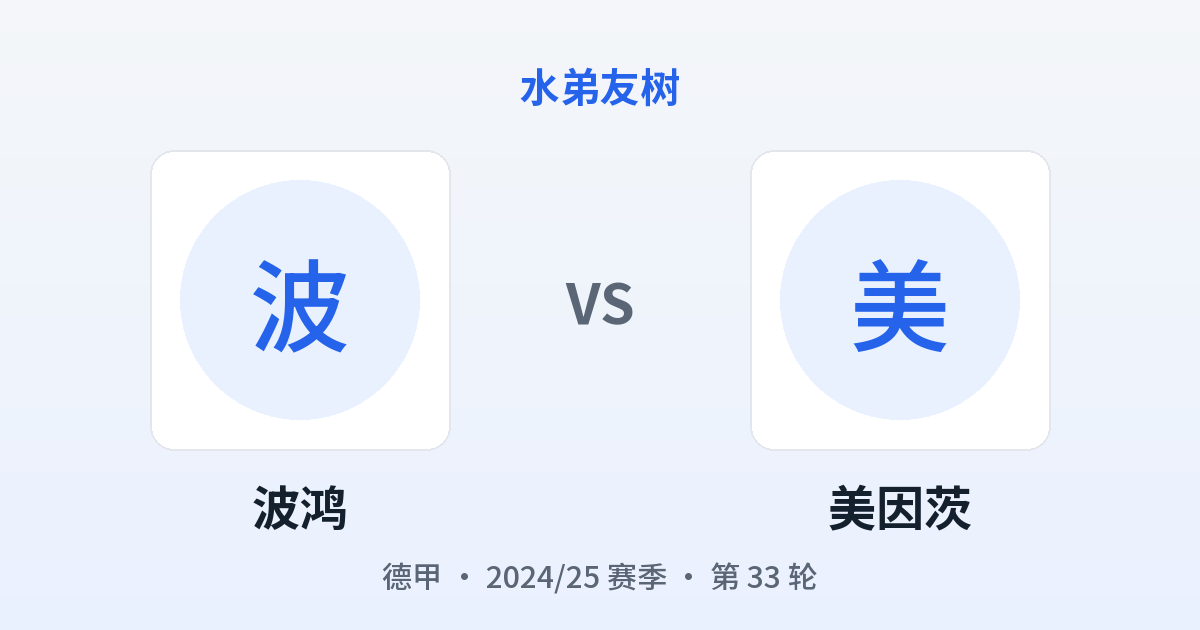 波鸿 vs 美因茨 对阵分享图