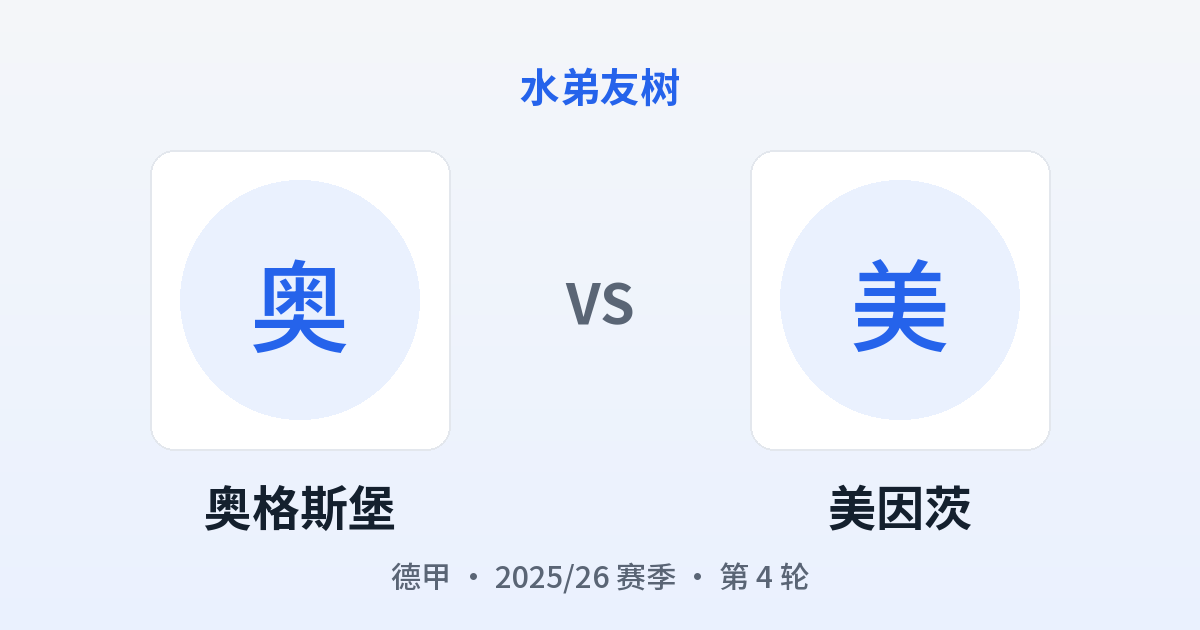 奥格斯堡 vs 美因茨 对阵分享图