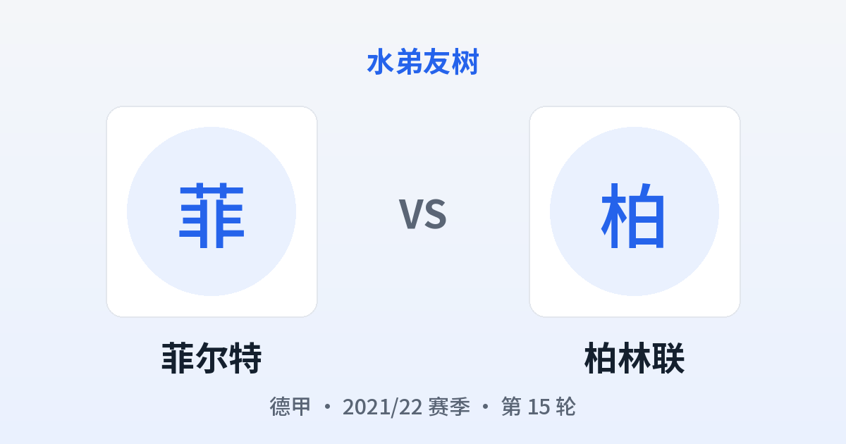 菲尔特 vs 柏林联 对阵分享图