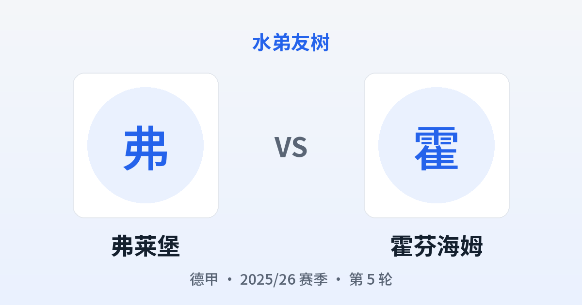 弗莱堡 vs 霍芬海姆 对阵分享图