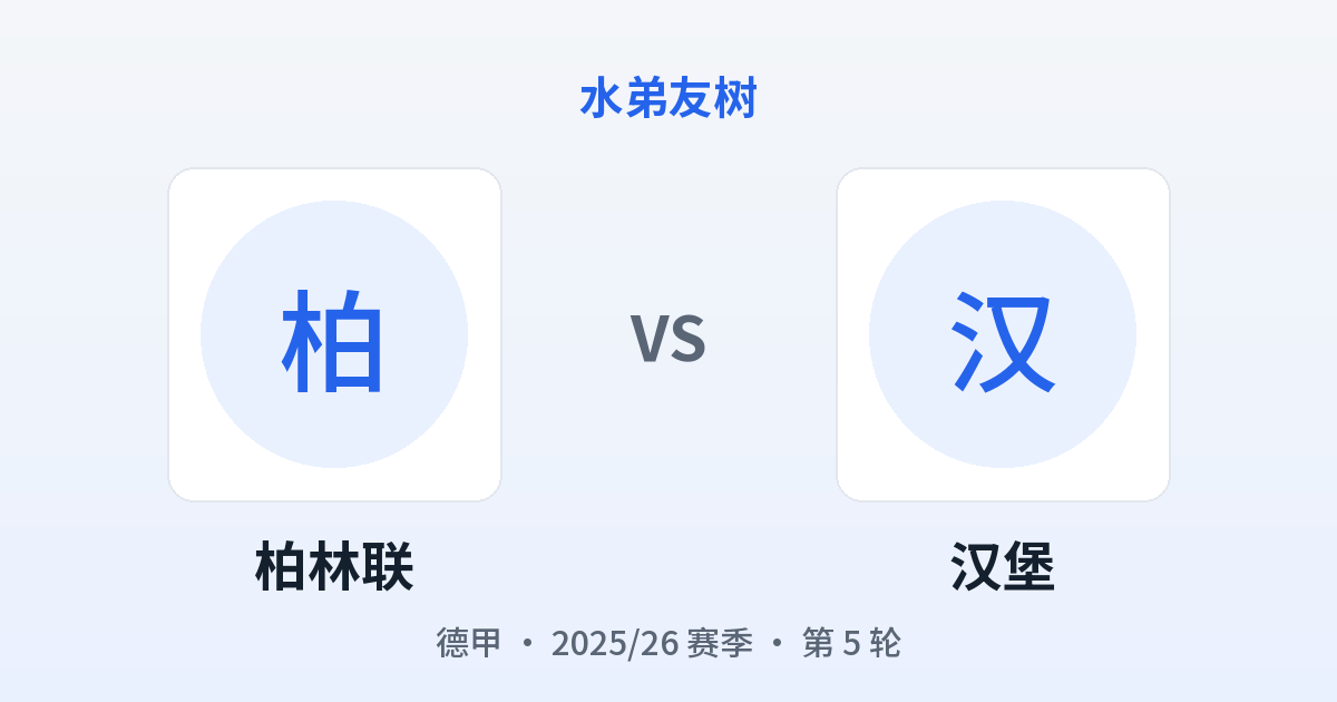 柏林联 vs 汉堡 对阵分享图