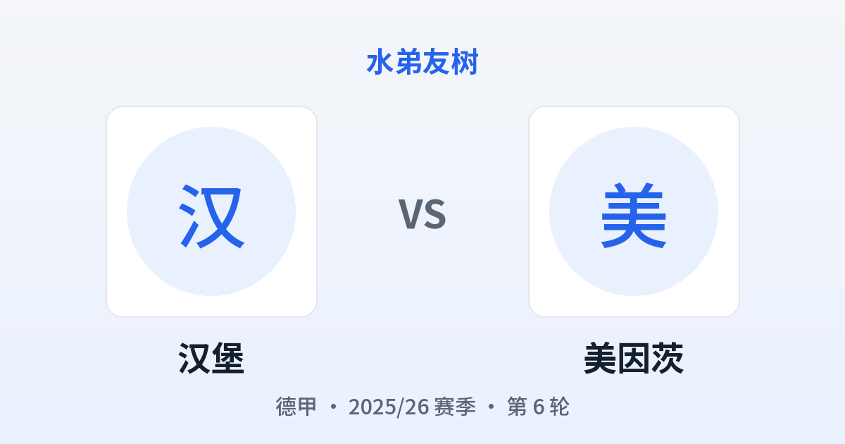 汉堡 vs 美因茨 对阵分享图
