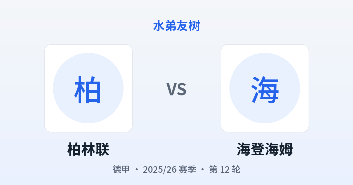 柏林联 vs 海登海姆 对阵分享图