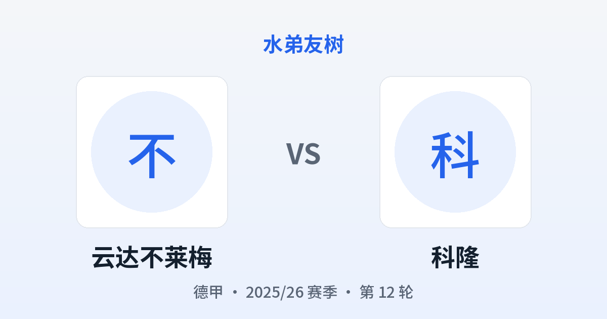 云达不莱梅 vs 科隆 对阵分享图