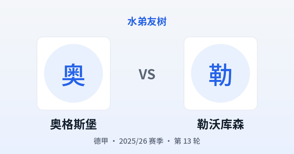 奥格斯堡 vs 勒沃库森 对阵分享图