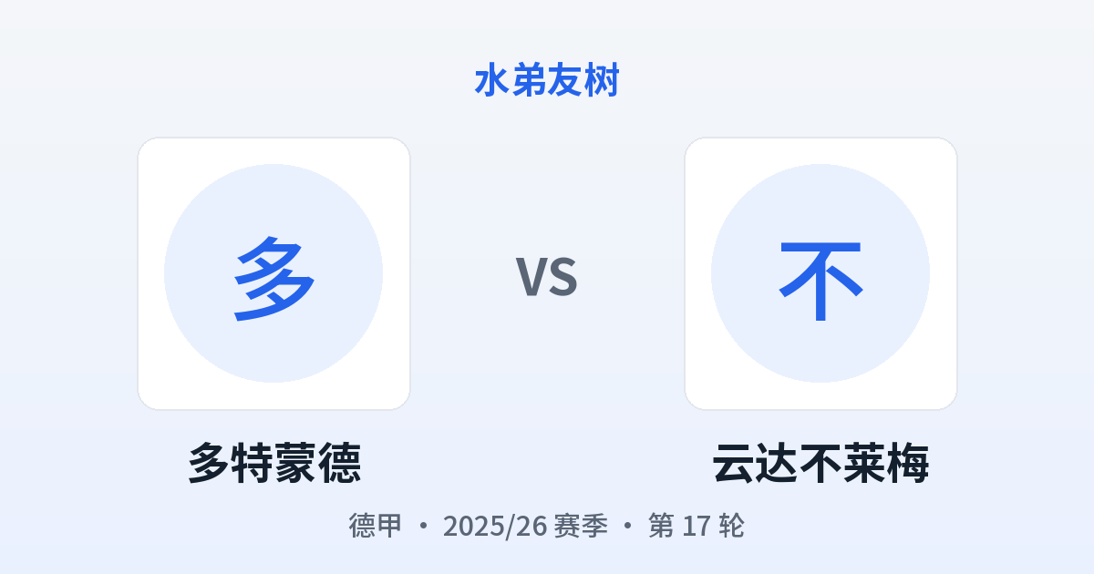 多特蒙德 vs 云达不莱梅 对阵分享图
