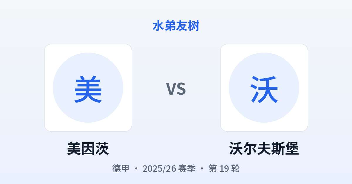 美因茨 vs 沃尔夫斯堡 对阵分享图