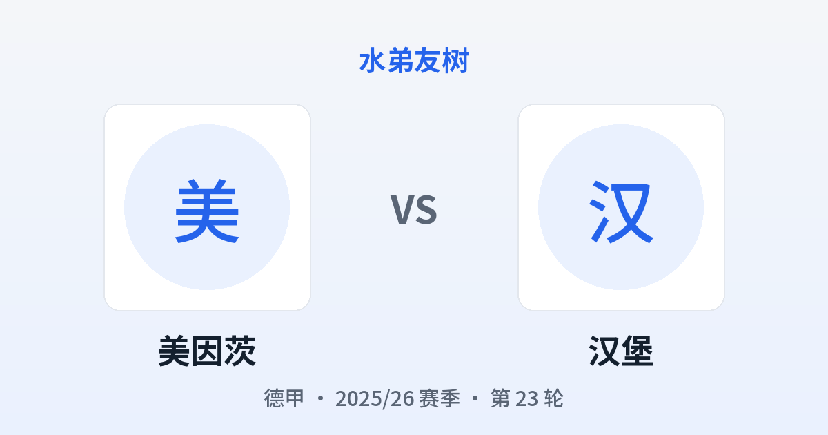 美因茨 vs 汉堡 对阵分享图