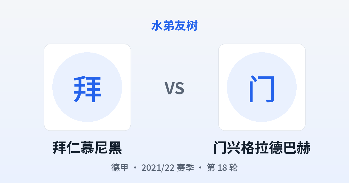 拜仁慕尼黑 vs 门兴格拉德巴赫 对阵分享图