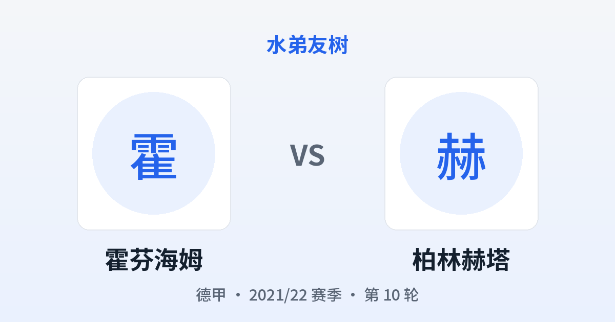 霍芬海姆 vs 柏林赫塔 对阵分享图
