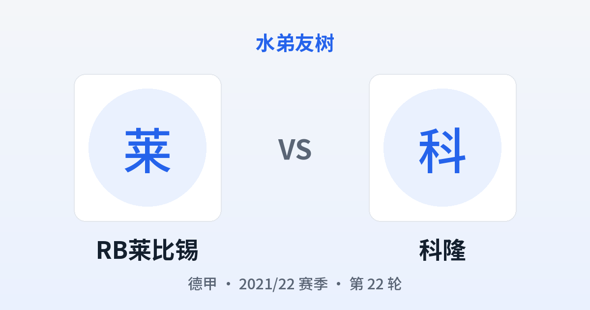 RB莱比锡 vs 科隆 对阵分享图