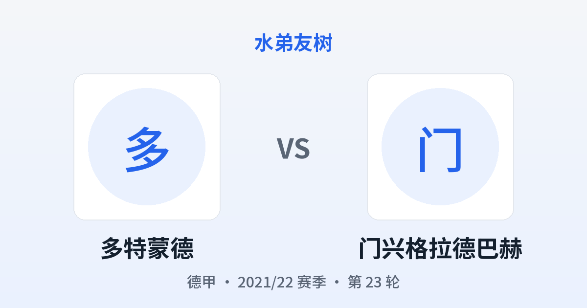 多特蒙德 vs 门兴格拉德巴赫 对阵分享图