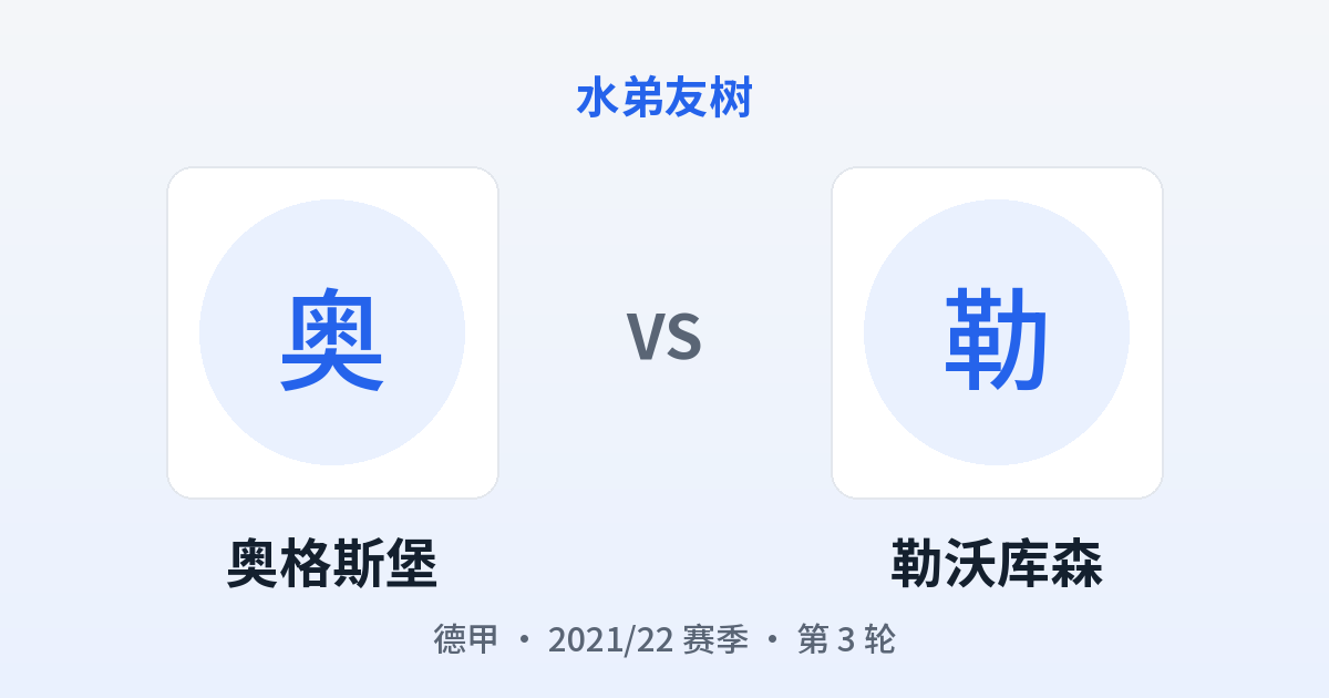 奥格斯堡 vs 勒沃库森 对阵分享图