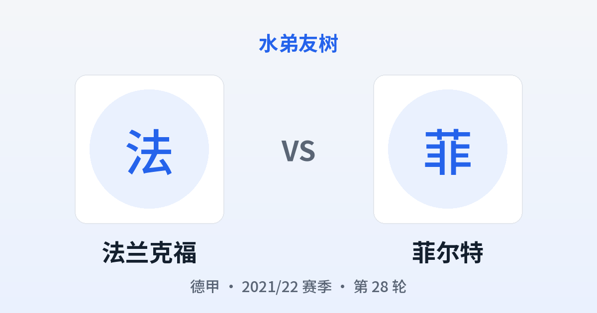 法兰克福 vs 菲尔特 对阵分享图