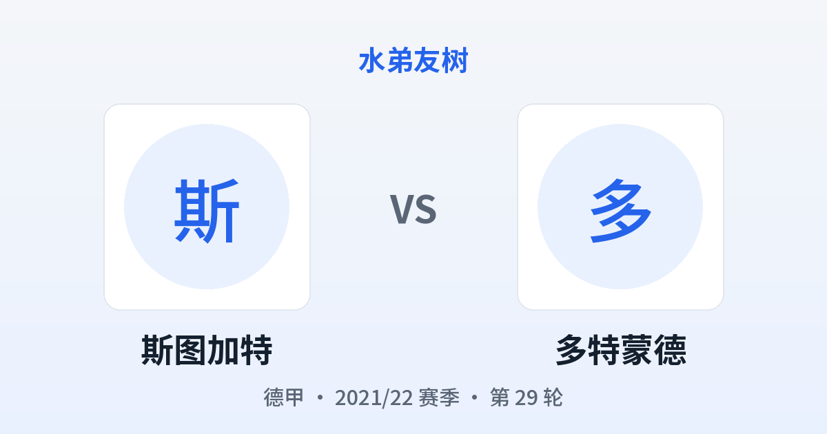斯图加特 vs 多特蒙德 对阵分享图