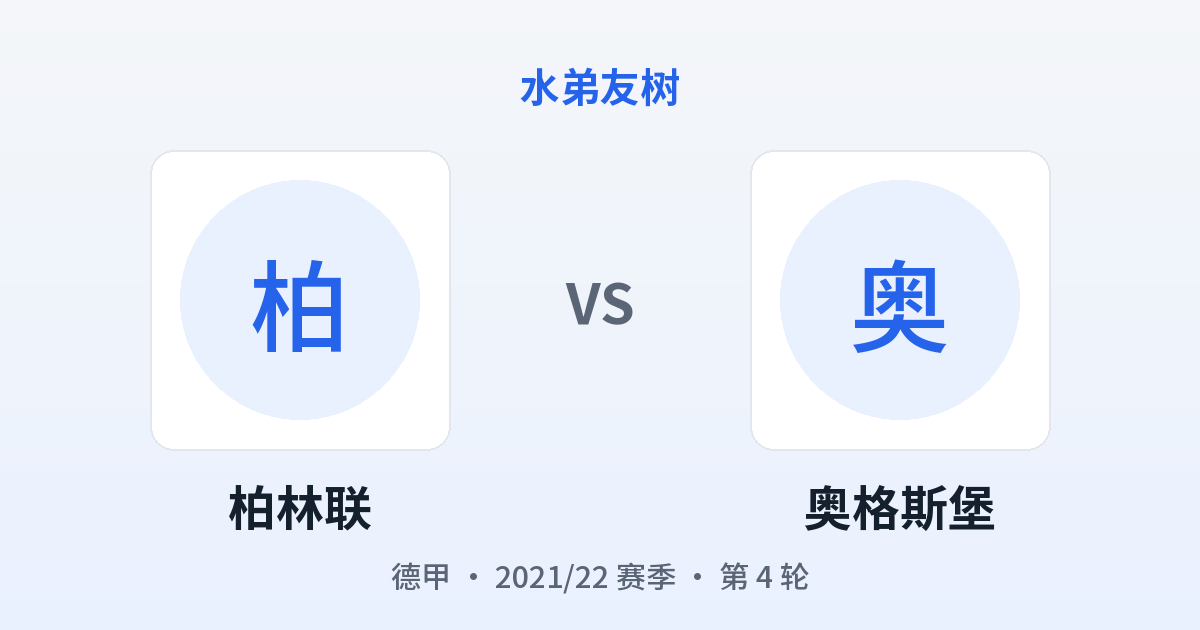 柏林联 vs 奥格斯堡 对阵分享图