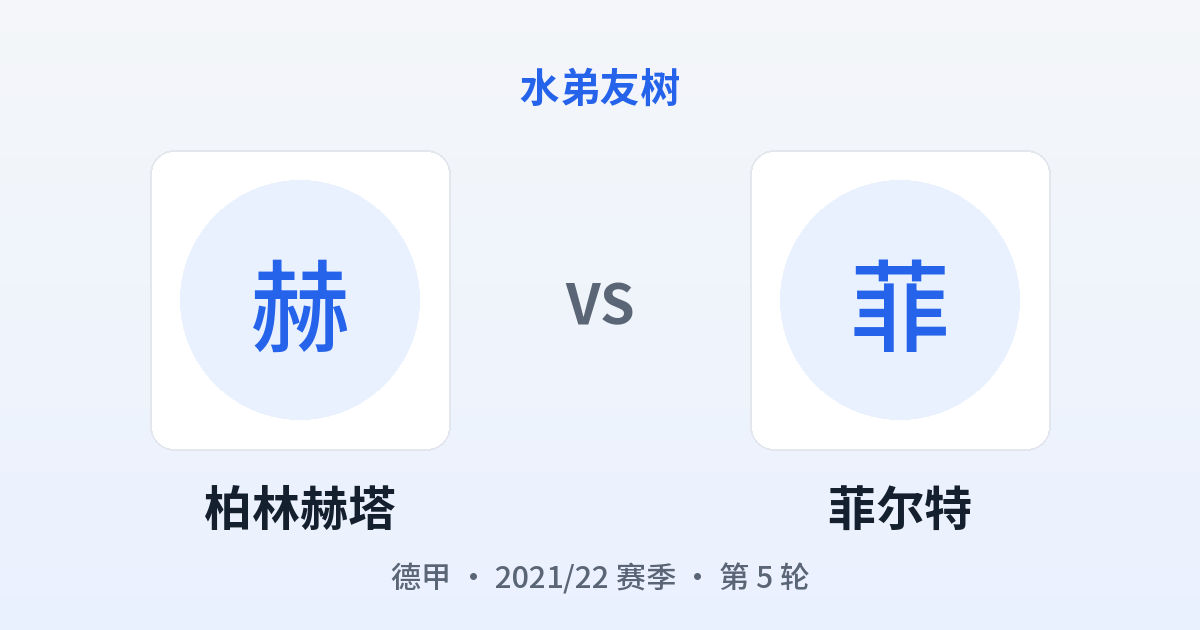 柏林赫塔 vs 菲尔特 对阵分享图