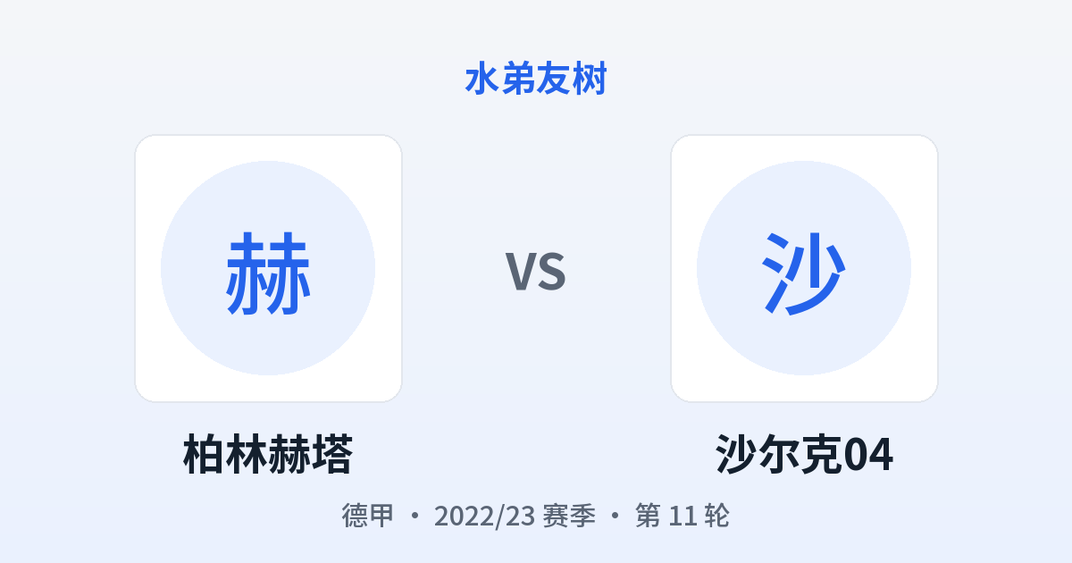 柏林赫塔 vs 沙尔克04 对阵分享图