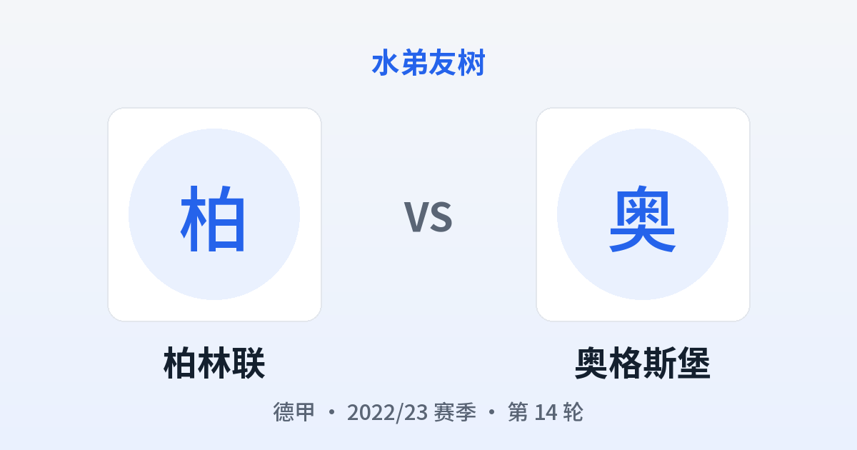 柏林联 vs 奥格斯堡 对阵分享图