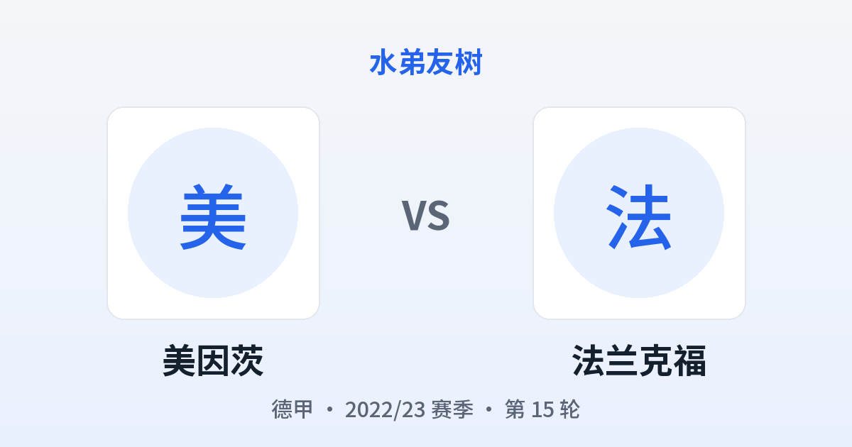 美因茨 vs 法兰克福 对阵分享图