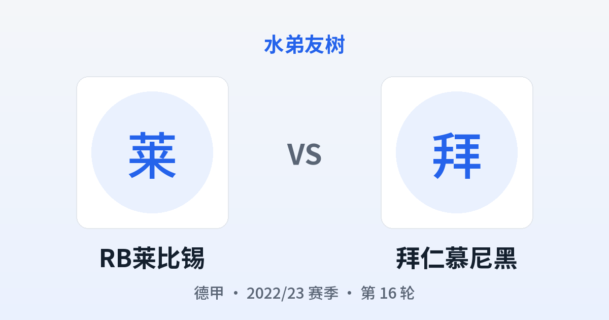 RB莱比锡 vs 拜仁慕尼黑 对阵分享图