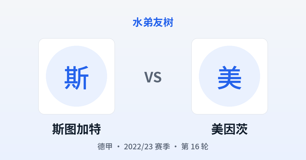 斯图加特 vs 美因茨 对阵分享图