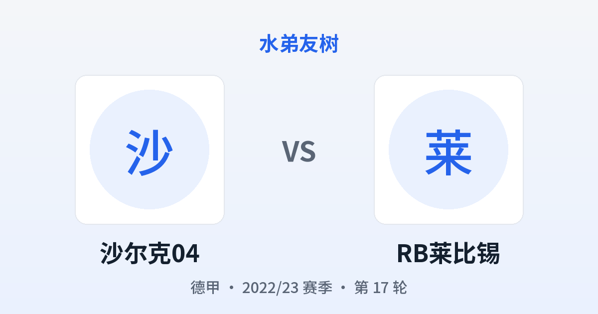 沙尔克04 vs RB莱比锡 对阵分享图