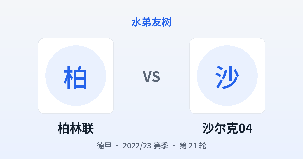 柏林联 vs 沙尔克04 对阵分享图