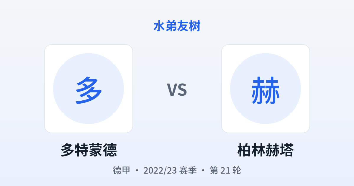 多特蒙德 vs 柏林赫塔 对阵分享图