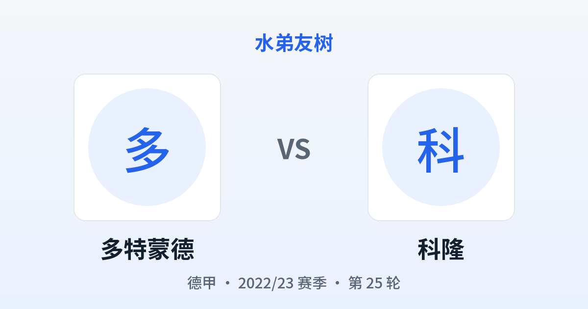多特蒙德 vs 科隆 对阵分享图
