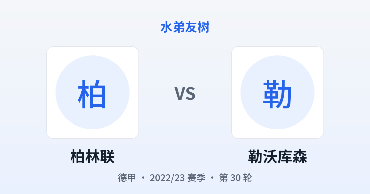柏林联 vs 勒沃库森 对阵分享图
