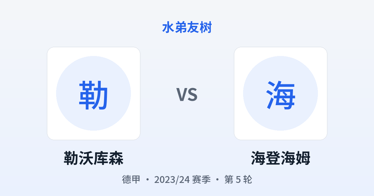 勒沃库森 vs 海登海姆 对阵分享图