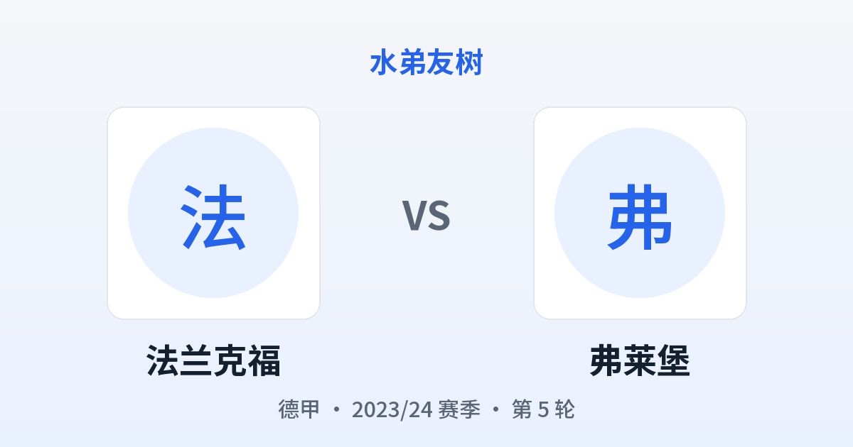 法兰克福 vs 弗莱堡 对阵分享图