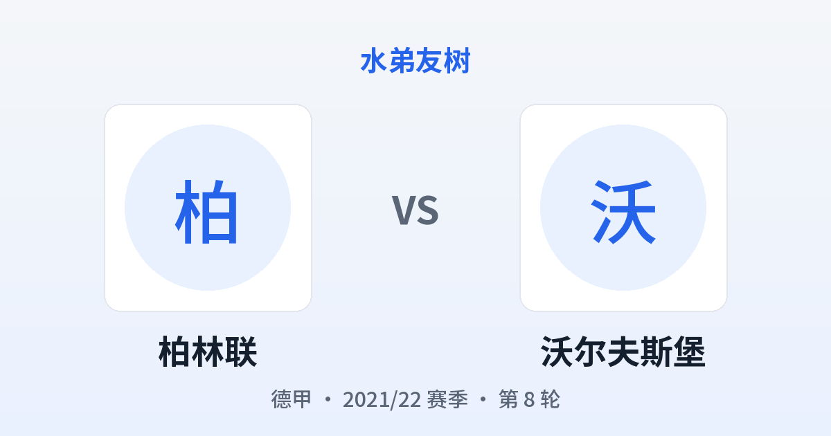 柏林联 vs 沃尔夫斯堡 对阵分享图