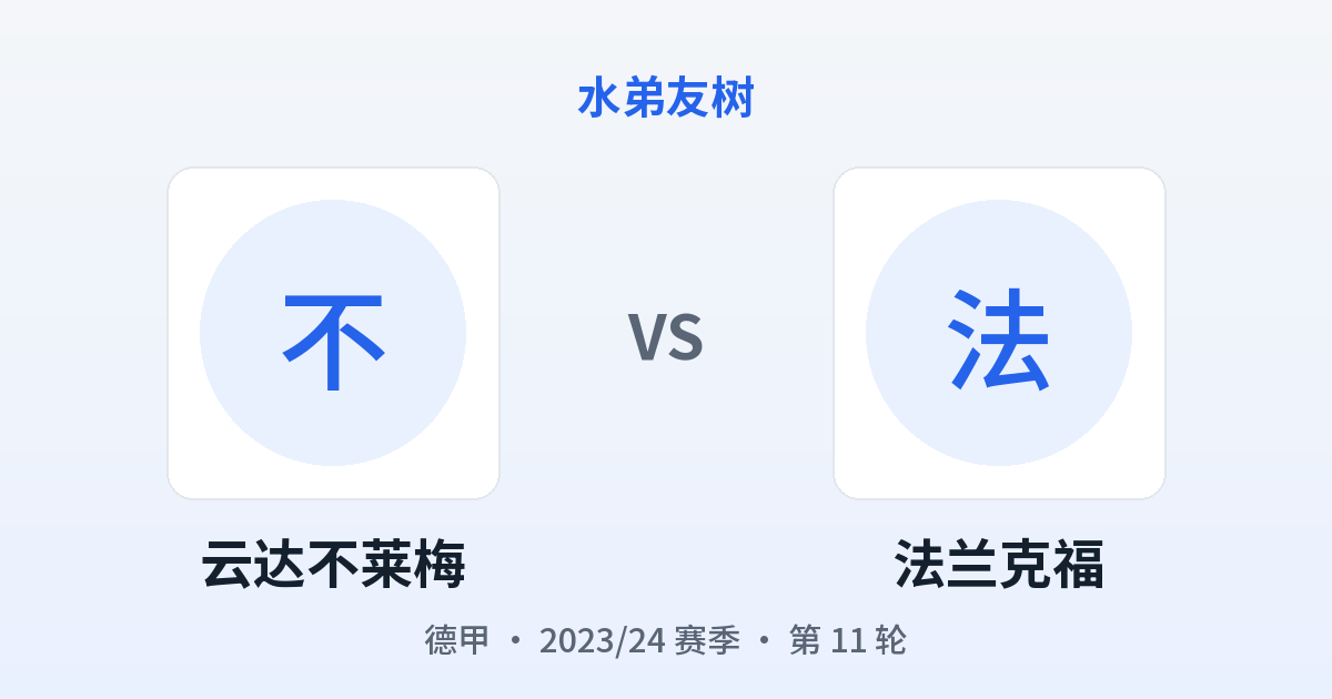 云达不莱梅 vs 法兰克福 对阵分享图