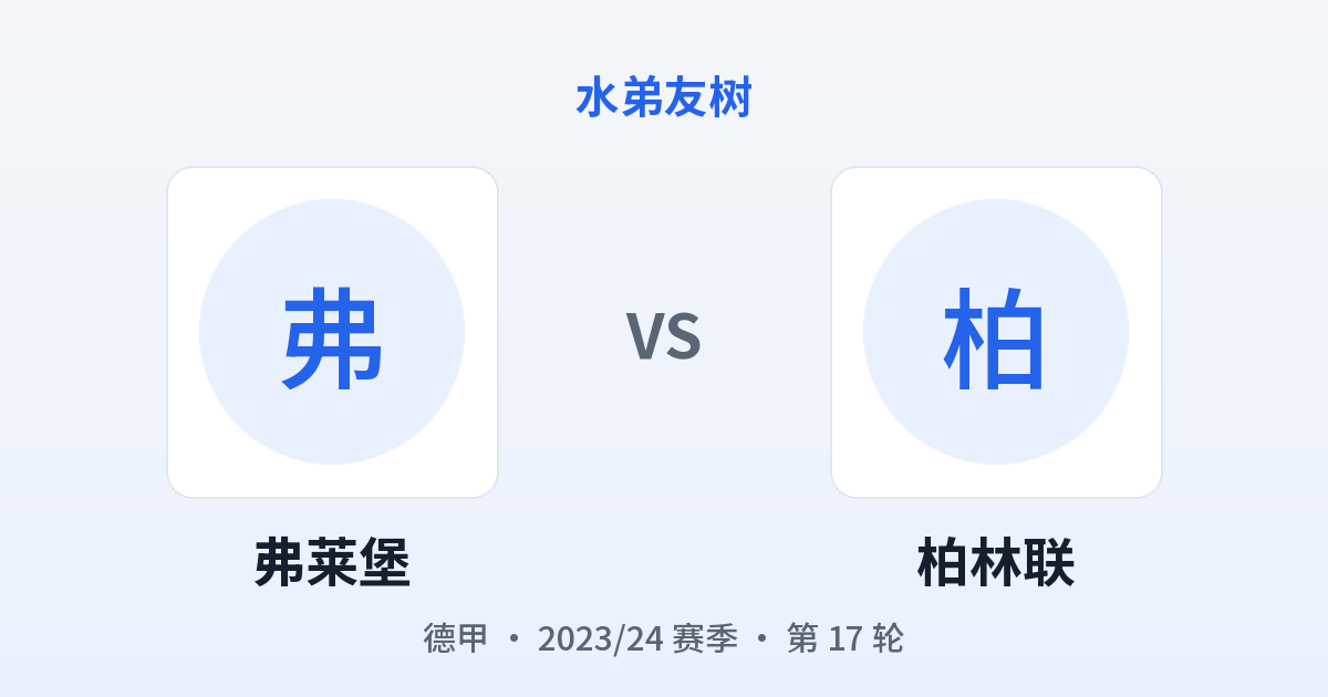 弗莱堡 vs 柏林联 对阵分享图