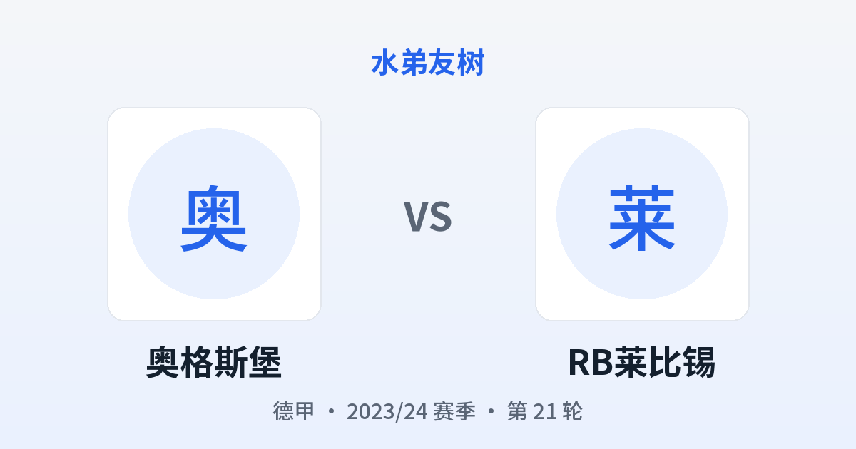 奥格斯堡 vs RB莱比锡 对阵分享图