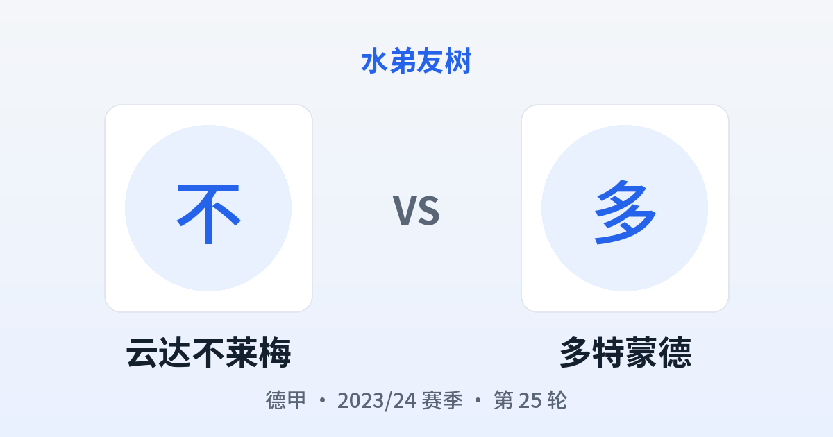 云达不莱梅 vs 多特蒙德 对阵分享图