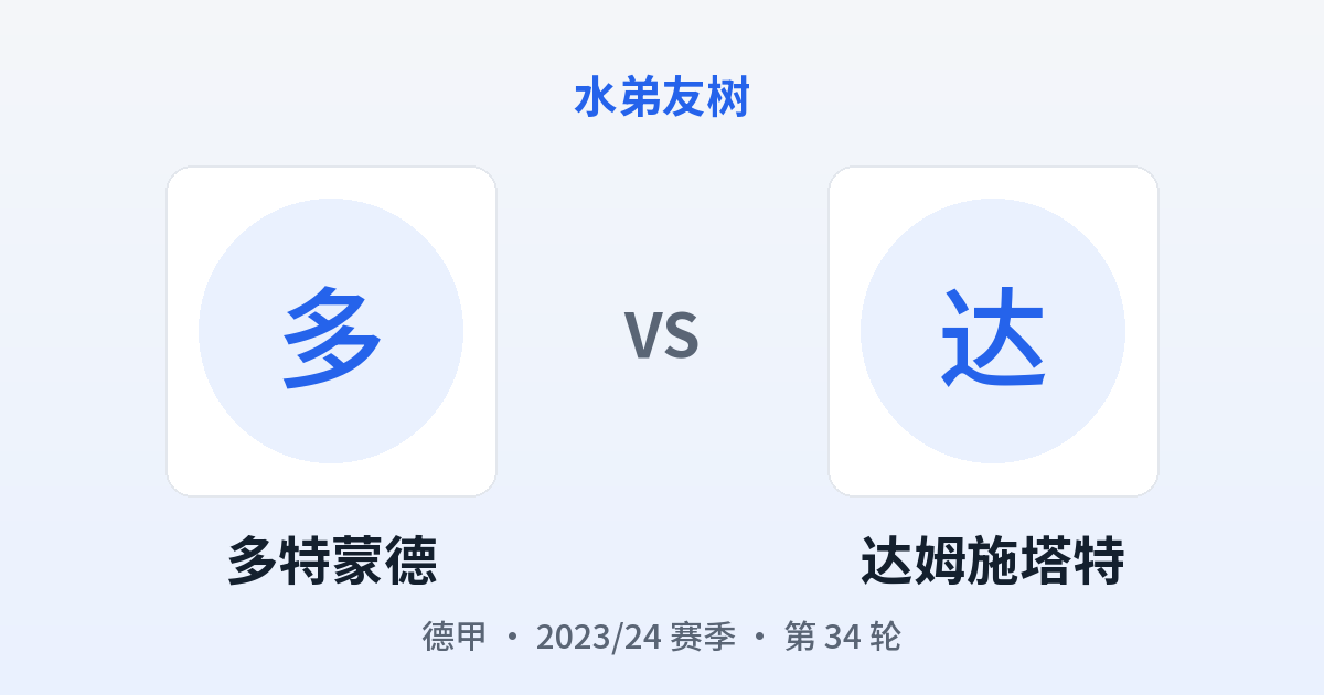 多特蒙德 vs 达姆施塔特 对阵分享图