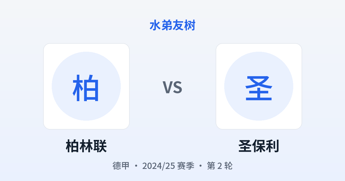 柏林联 vs 圣保利 对阵分享图