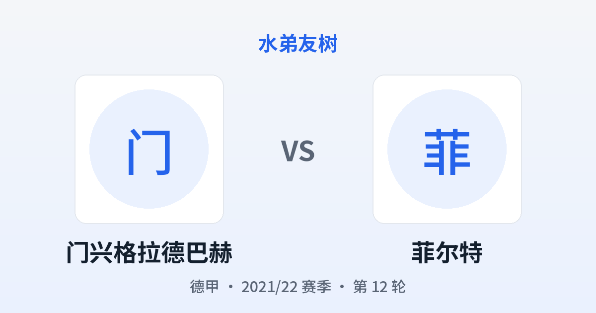 门兴格拉德巴赫 vs 菲尔特 对阵分享图